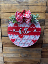 Load image into Gallery viewer, Valentines Day Hello Door Hanger