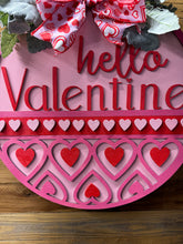 Load image into Gallery viewer, Hello Valentine Door Hanger