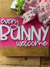 Load image into Gallery viewer, Every Bunny Welcome Door Hanger