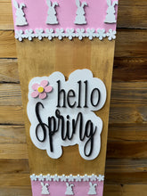 Load image into Gallery viewer, Hello Spring Bunny Porch Leaner