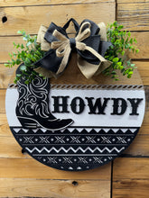 Load image into Gallery viewer, Western Howdy Boot Door Hanger