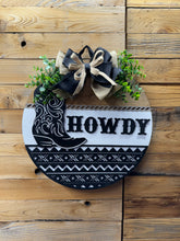 Load image into Gallery viewer, Western Howdy Boot Door Hanger