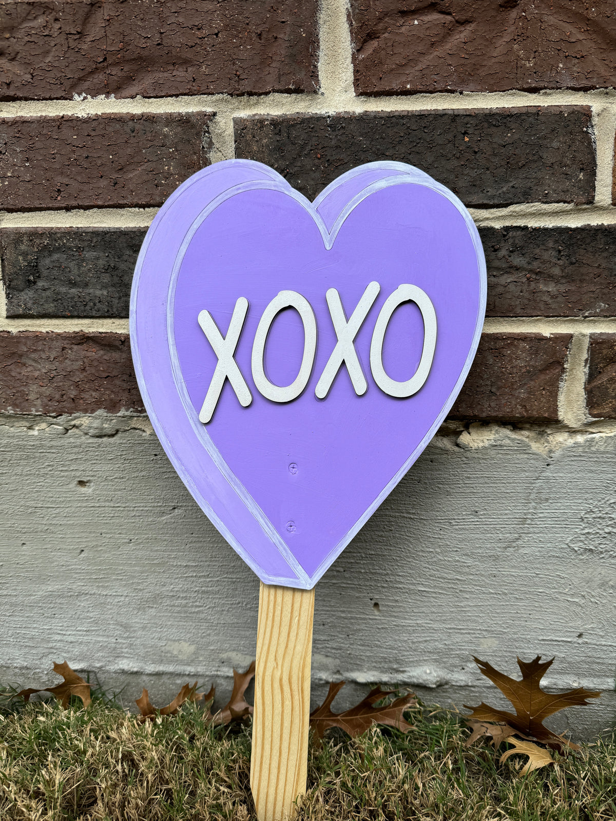 Valentines Conversation Heart Yard Art