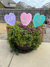 Load image into Gallery viewer, Valentines Conversation Heart Yard Art