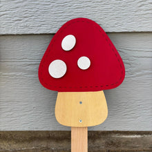 Load image into Gallery viewer, Frog and Mushroom Trio Yard Art