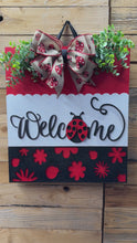 Load and play video in Gallery viewer, Lady Bug Welcome Door Hanger