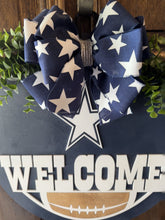 Load and play video in Gallery viewer, Welcome Dallas Cowboy Football Door Hanger