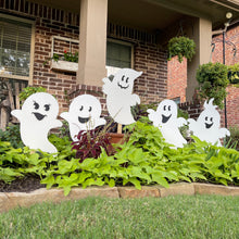 Load image into Gallery viewer, Happy Halloween Ghost Yard Art Set