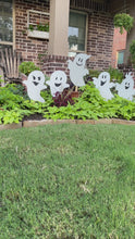 Load and play video in Gallery viewer, Happy Halloween Ghost Yard Art Set