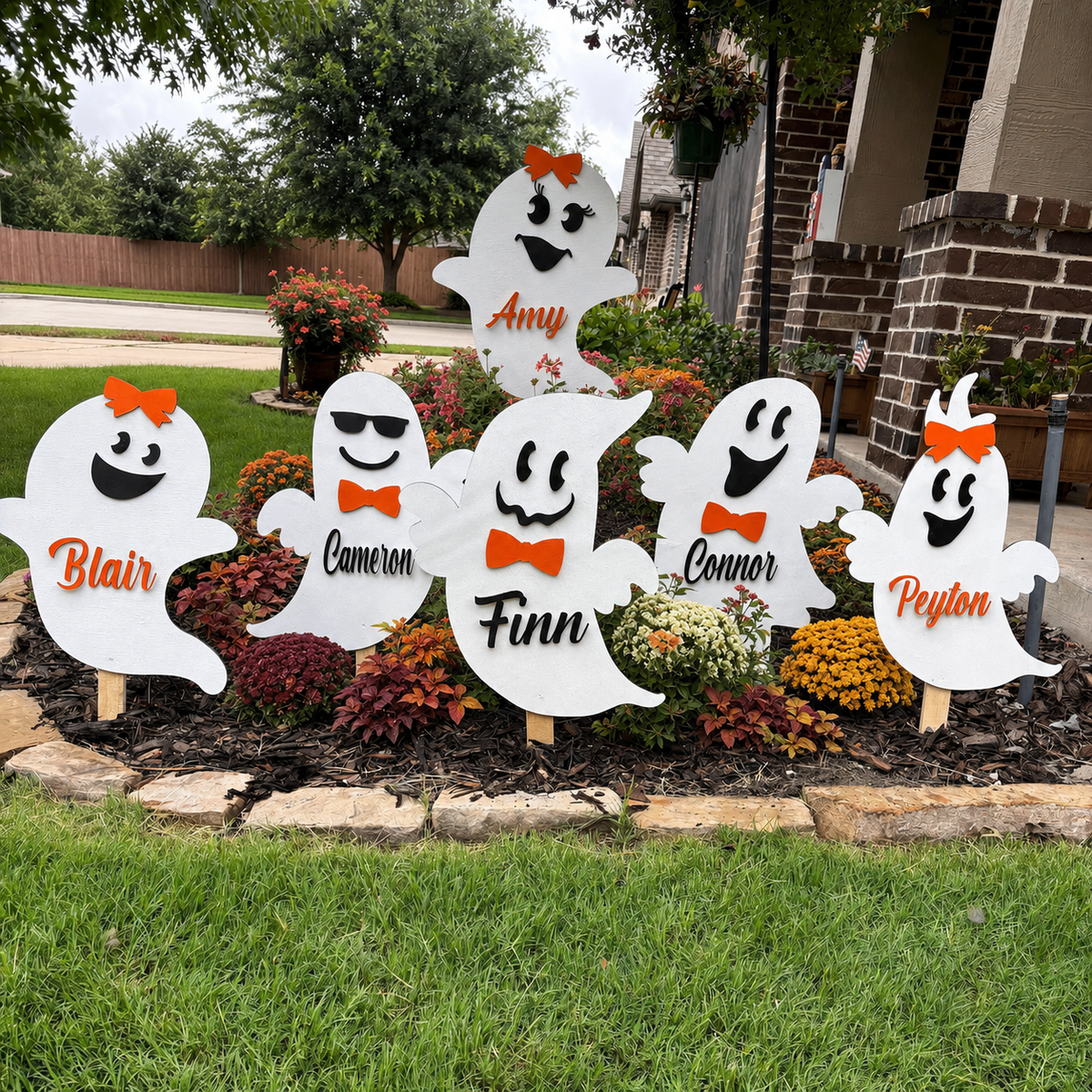 Personalized Ghost Yard Art