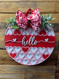 Valentines Day Hello Door Hanger