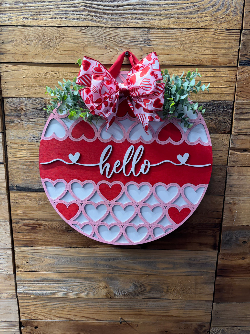 Valentine's Day Hello Door Hanger