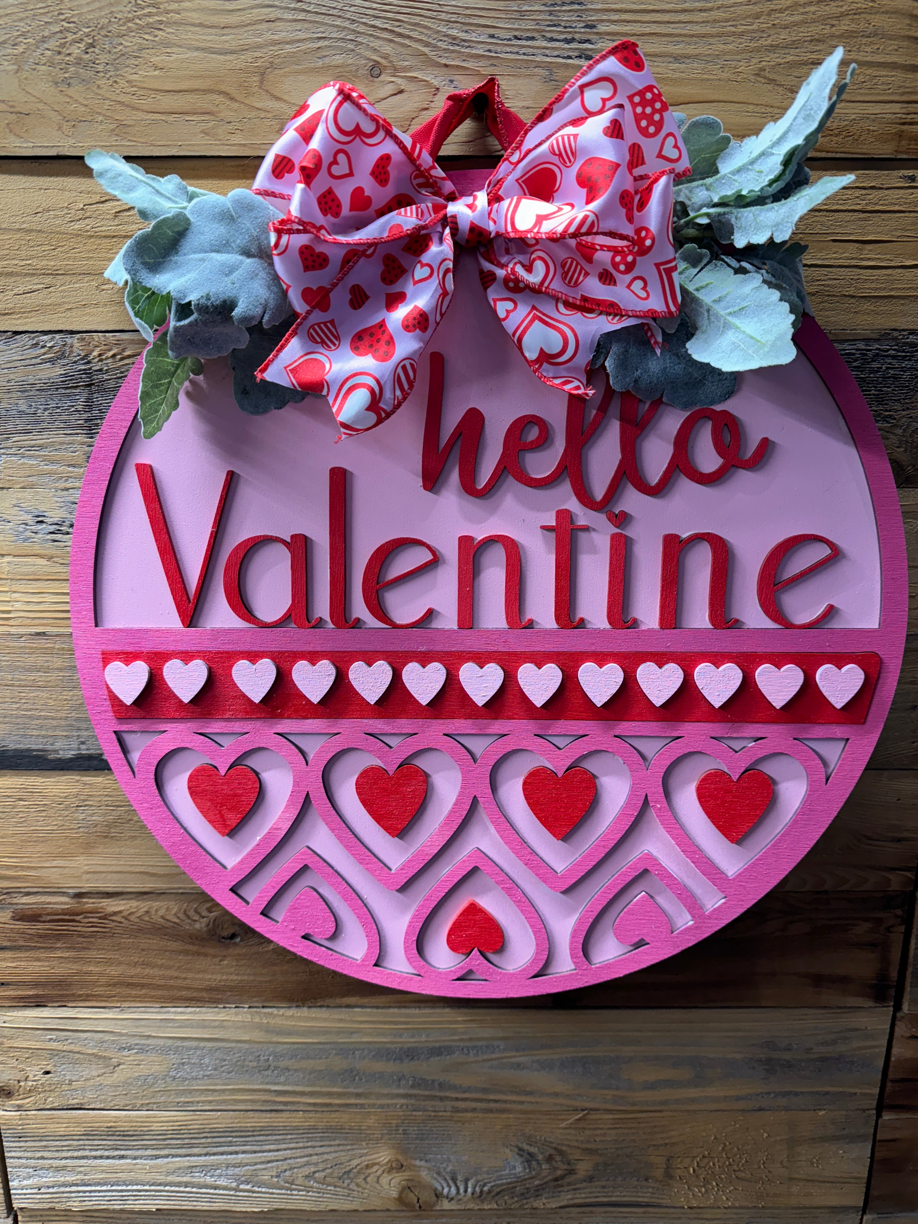 Hello Valentine Door Hanger