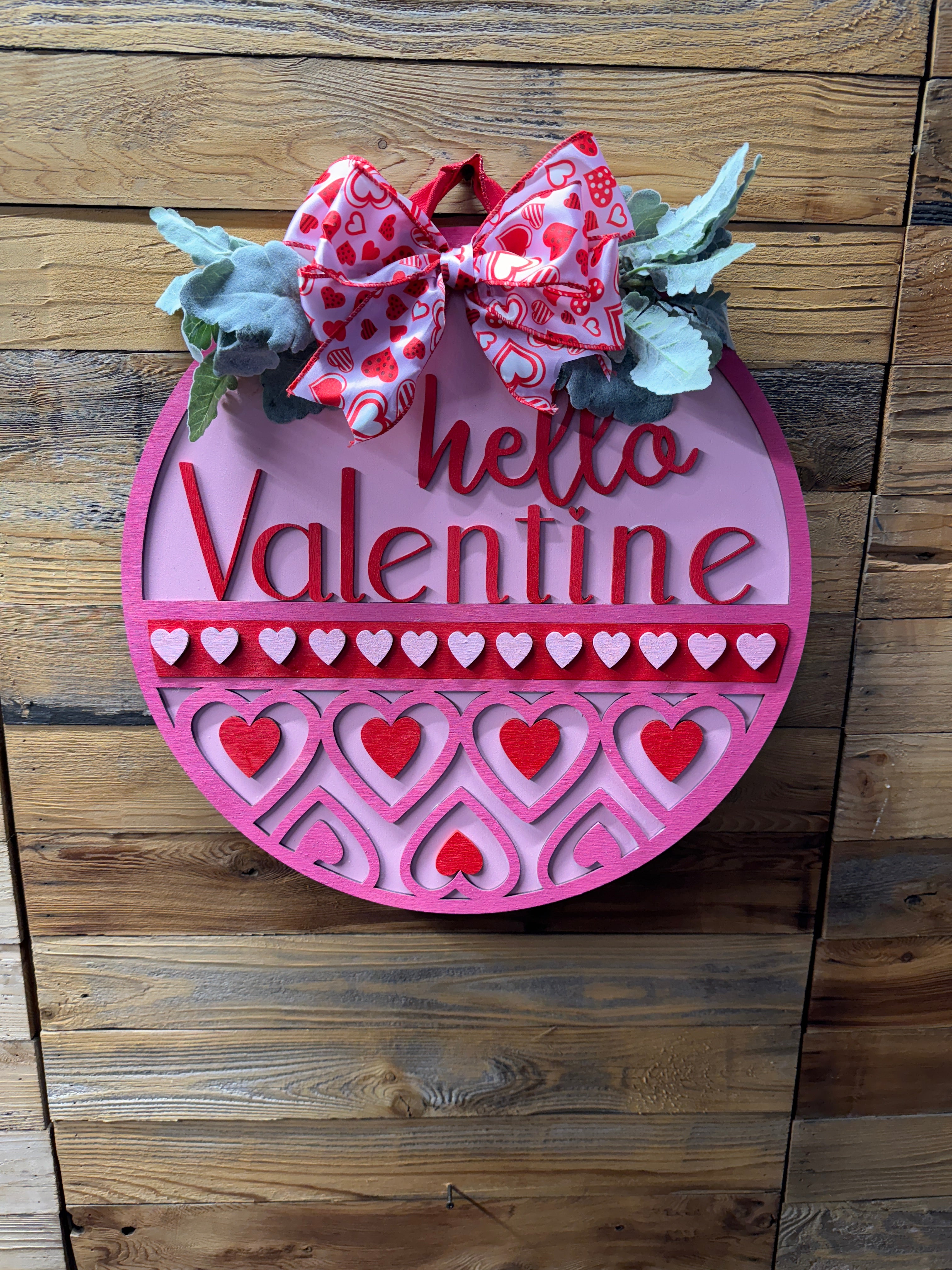 Hello Valentine Door Hanger