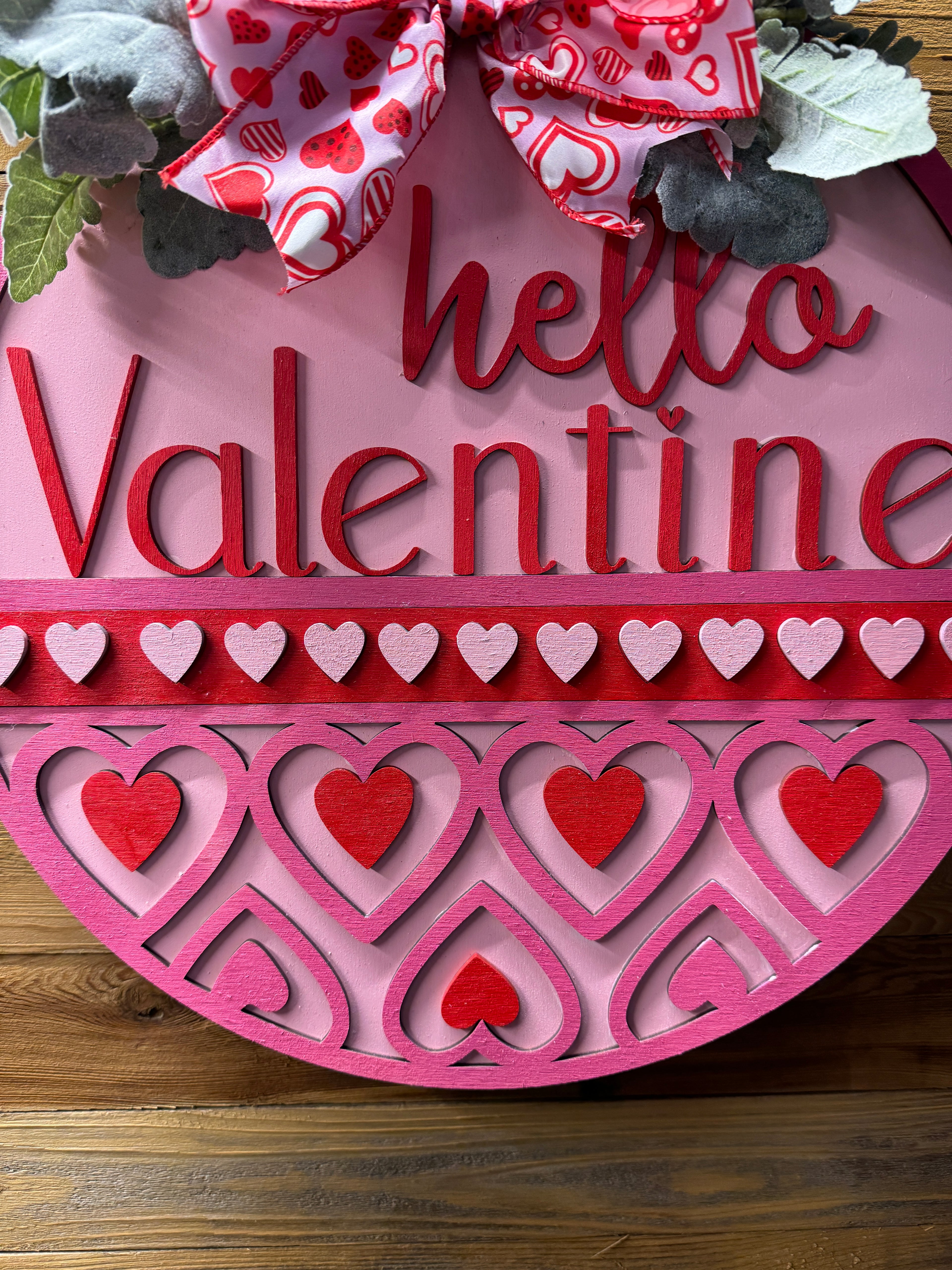 Hello Valentine Door Hanger