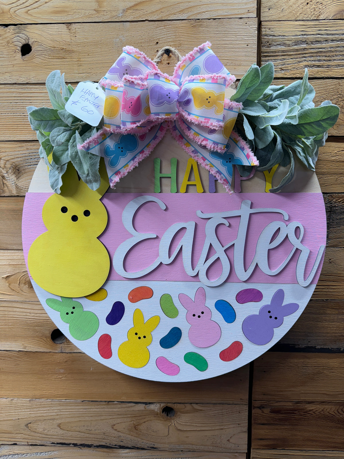 Happy Easter Peeps Door Hanger