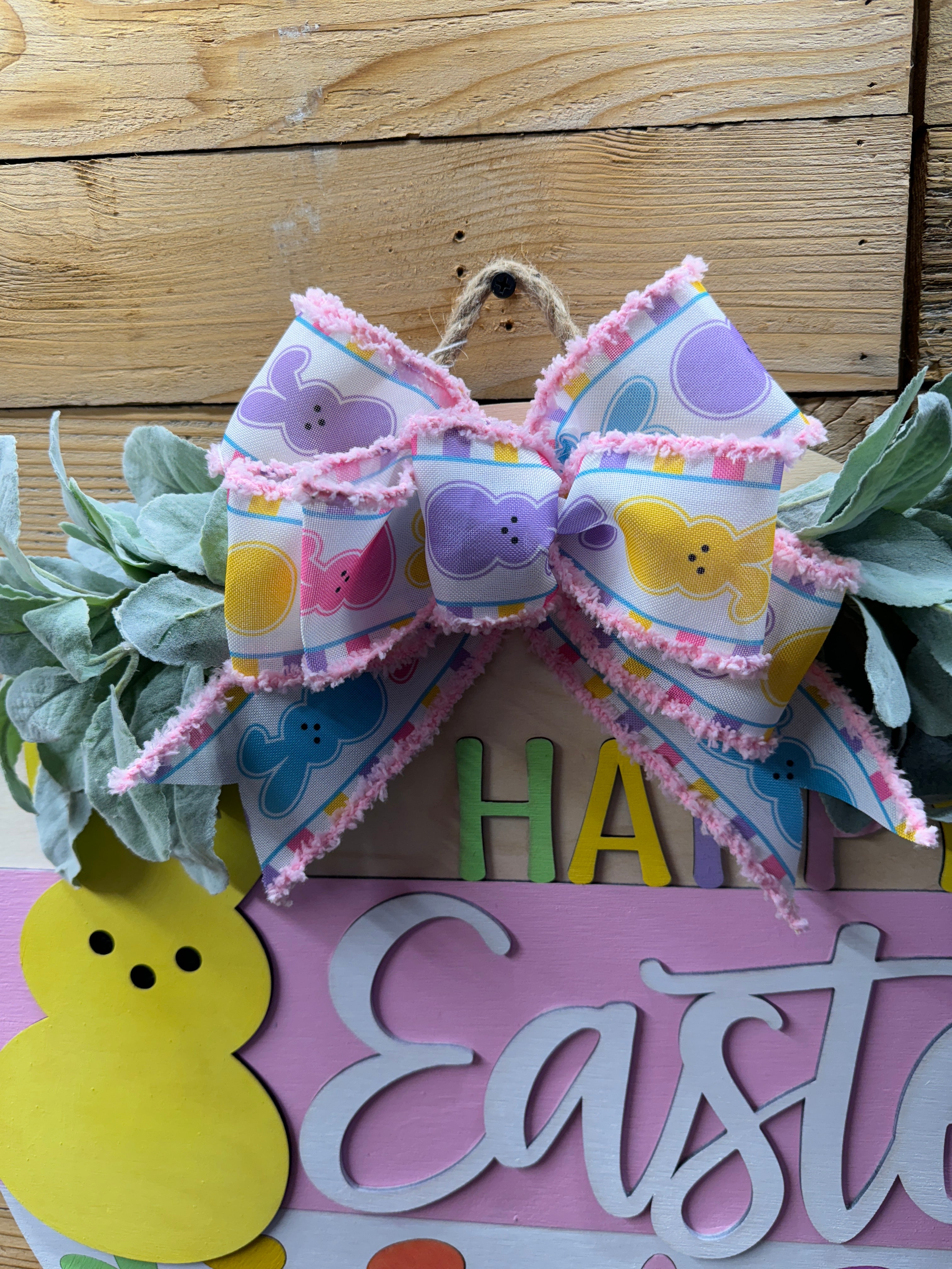 Happy Easter Peeps Door Hanger