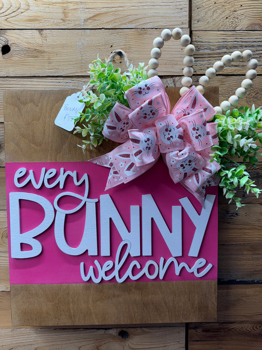 8 Every Bunny Welcome Door Hanger