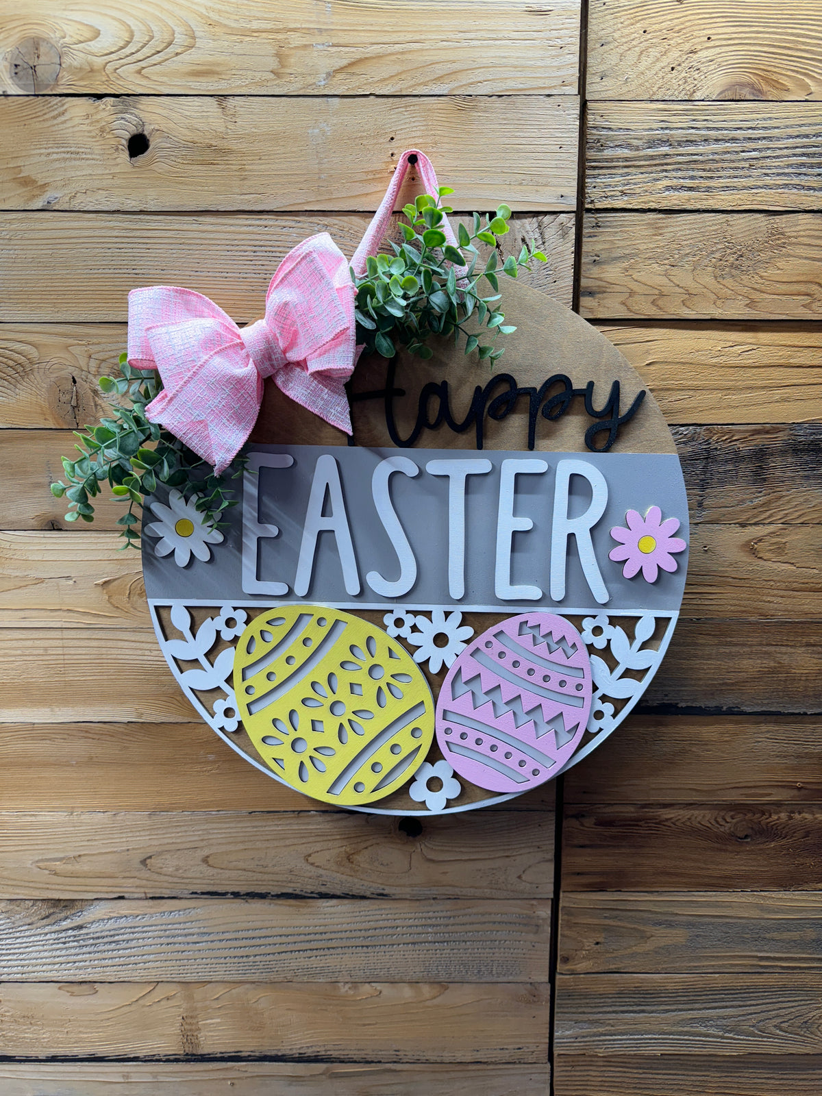 8 Happy Easter Egg Door Hanger