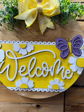 Load image into Gallery viewer, Spring Yellow Daisy Door Hanger
