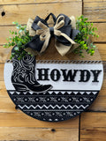 Western Howdy Boot Door Hanger
