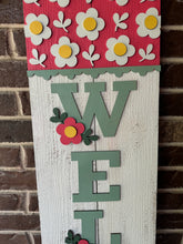 Load image into Gallery viewer, Floral Welcome Porch Leaner

