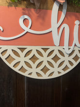 Load image into Gallery viewer, Hi Boho Door Hanger  Hi Door Decor  Porch Decor
