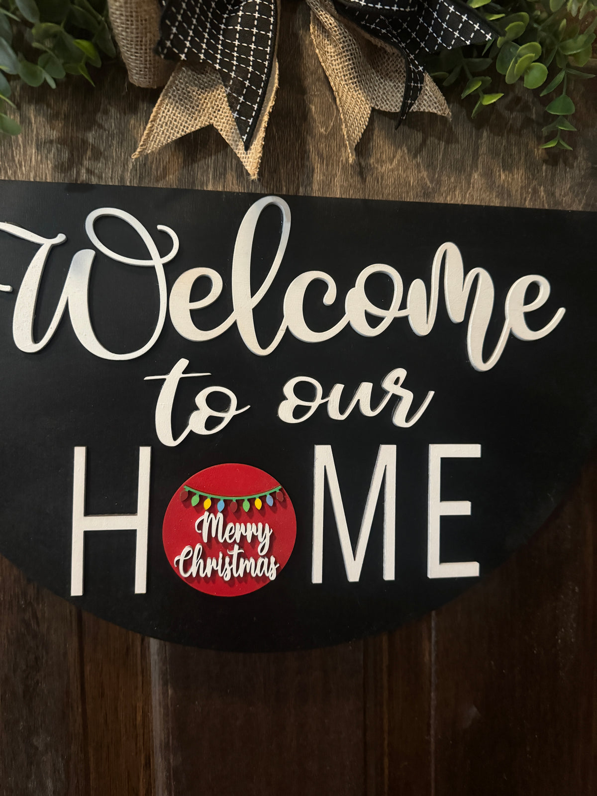 Interchangeable Door Hanger | Welcome to our Home Door Hanger | Welcome Door Decor