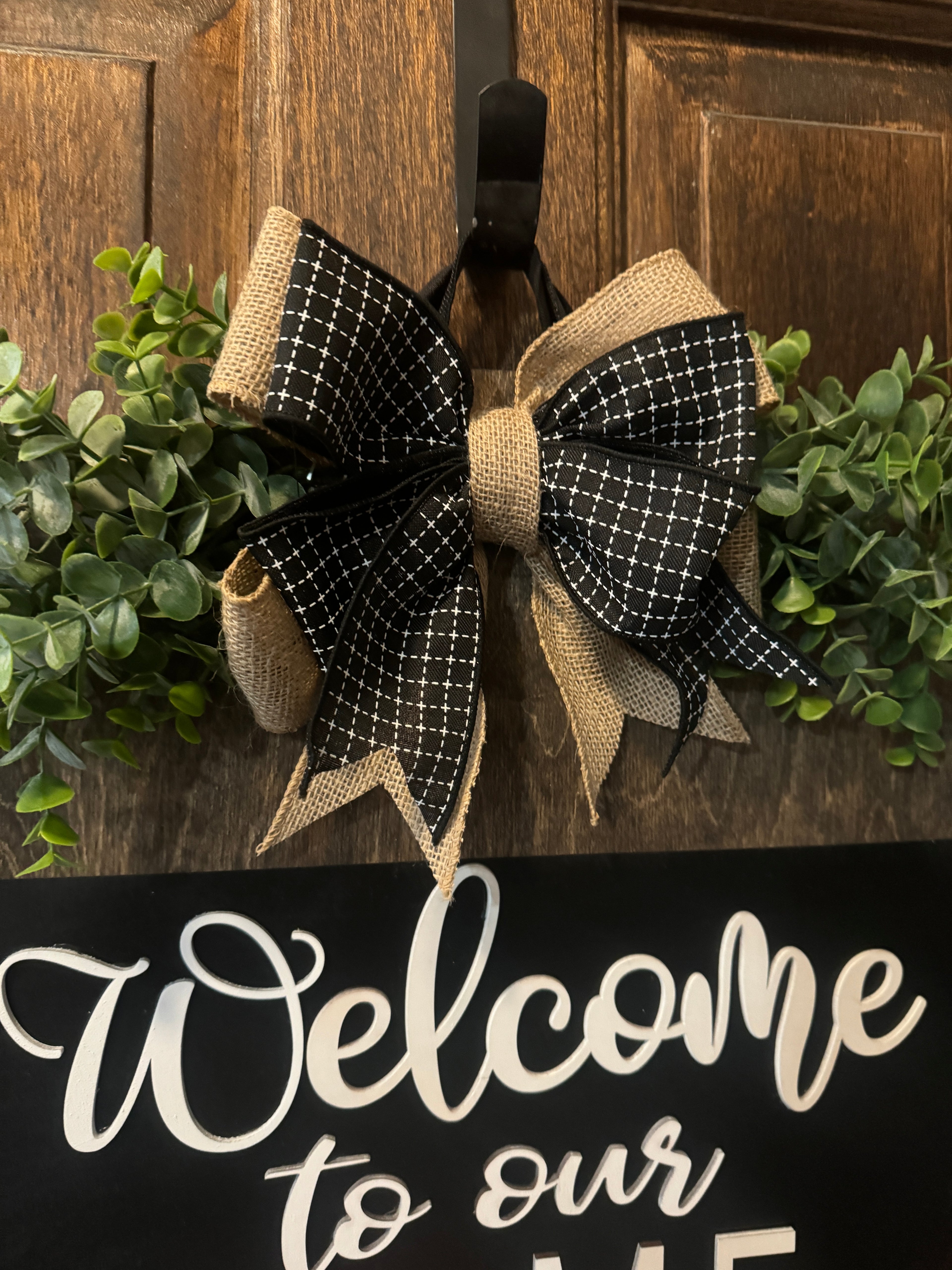 Interchangeable Door Hanger | Welcome to our Home Door Hanger | Welcome Door Decor