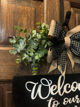 Load image into Gallery viewer, Interchangeable Door Hanger | Welcome to our Home Door Hanger | Welcome Door Decor
