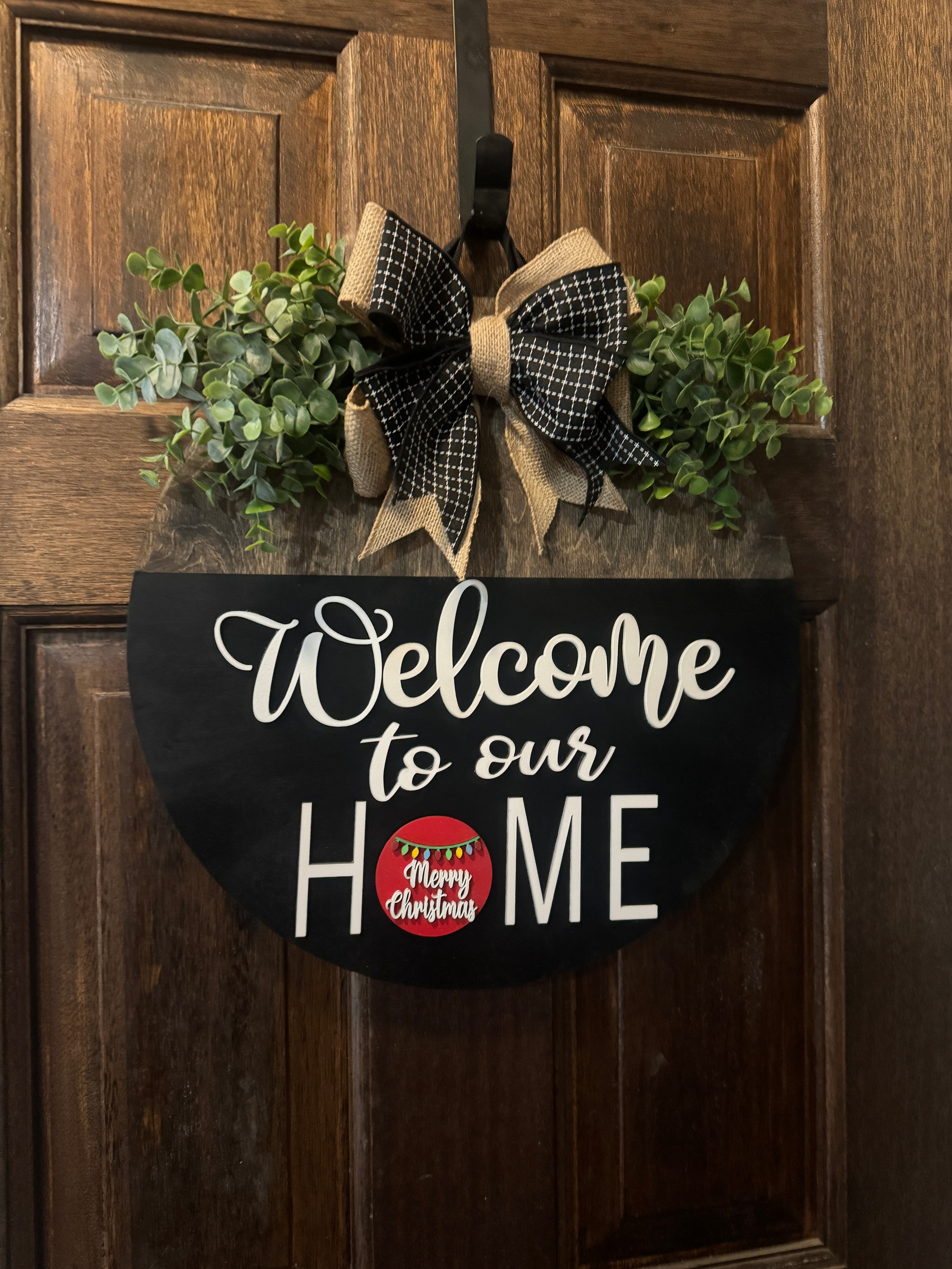 Interchangeable Door Hanger | Welcome to our Home Door Hanger | Welcome Door Decor