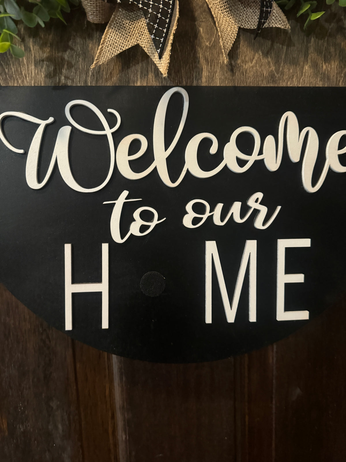 Interchangeable Door Hanger | Welcome to our Home Door Hanger | Welcome Door Decor