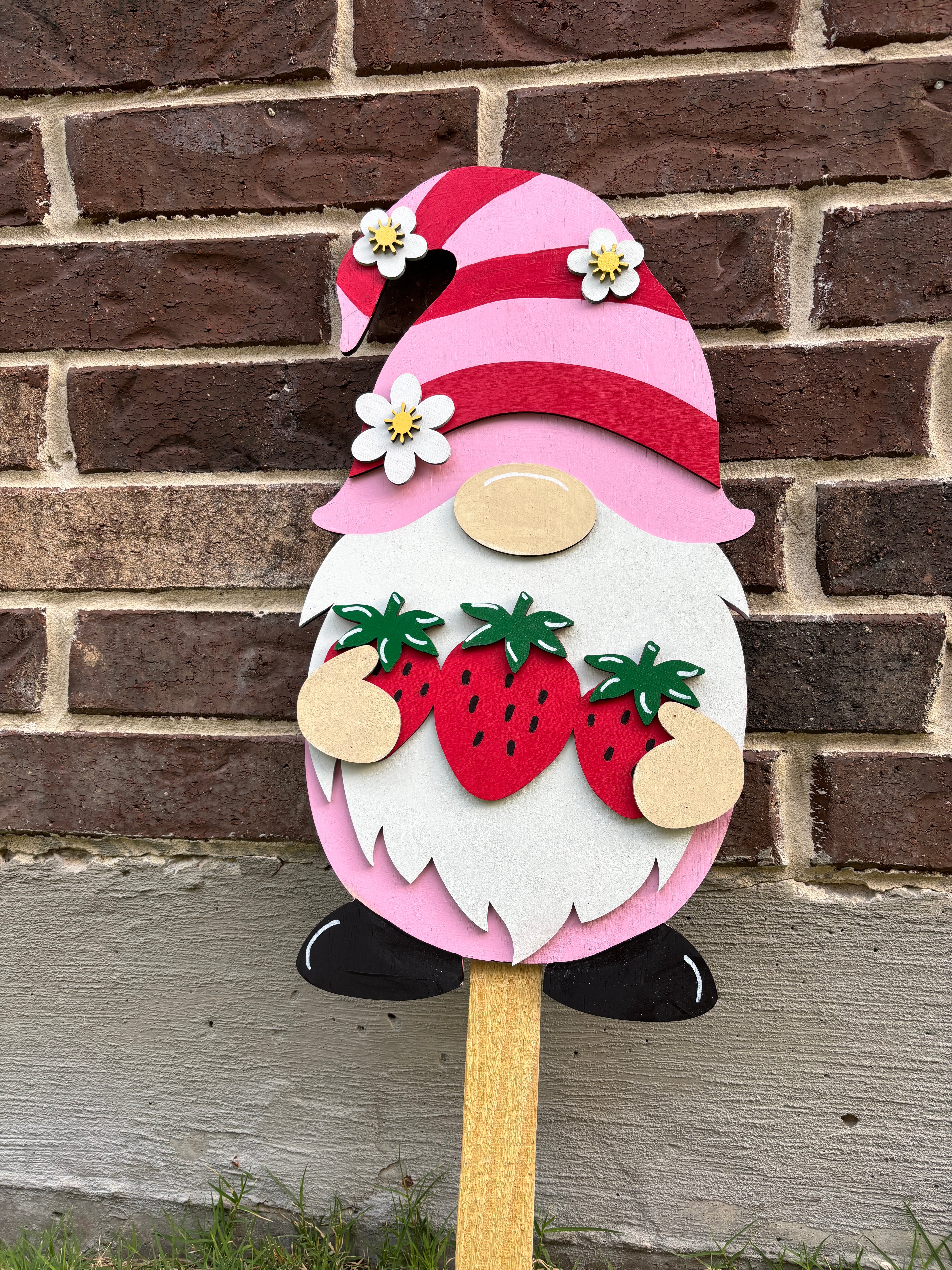 Gnome Strawberry Trio