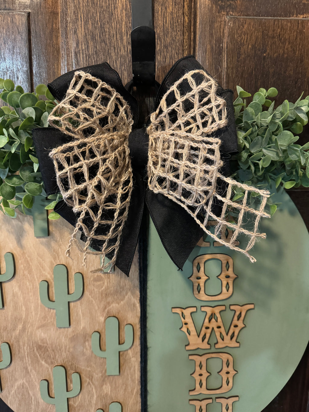 8 Howdy Cactus Door Hanger