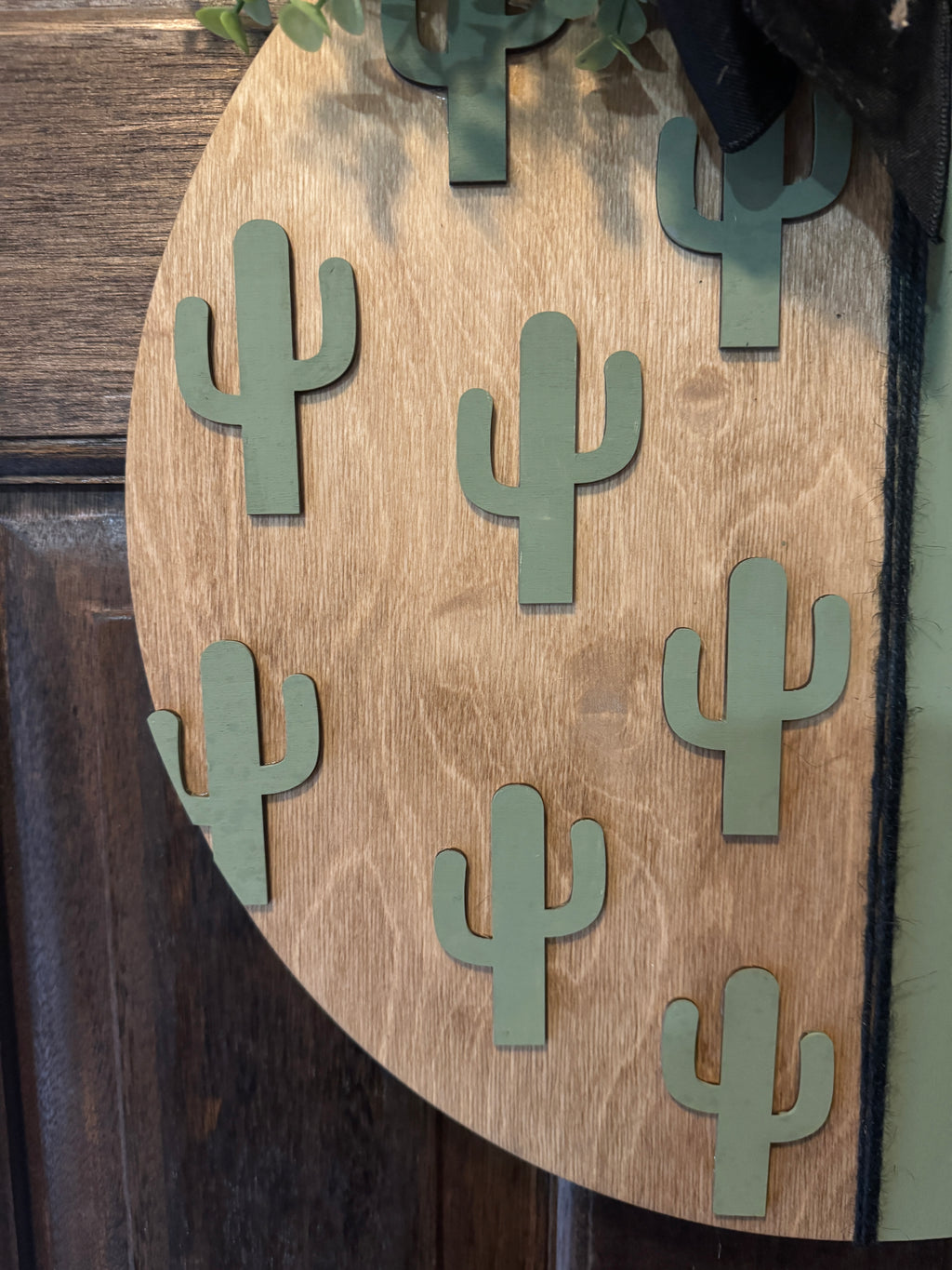 8 Howdy Cactus Door Hanger