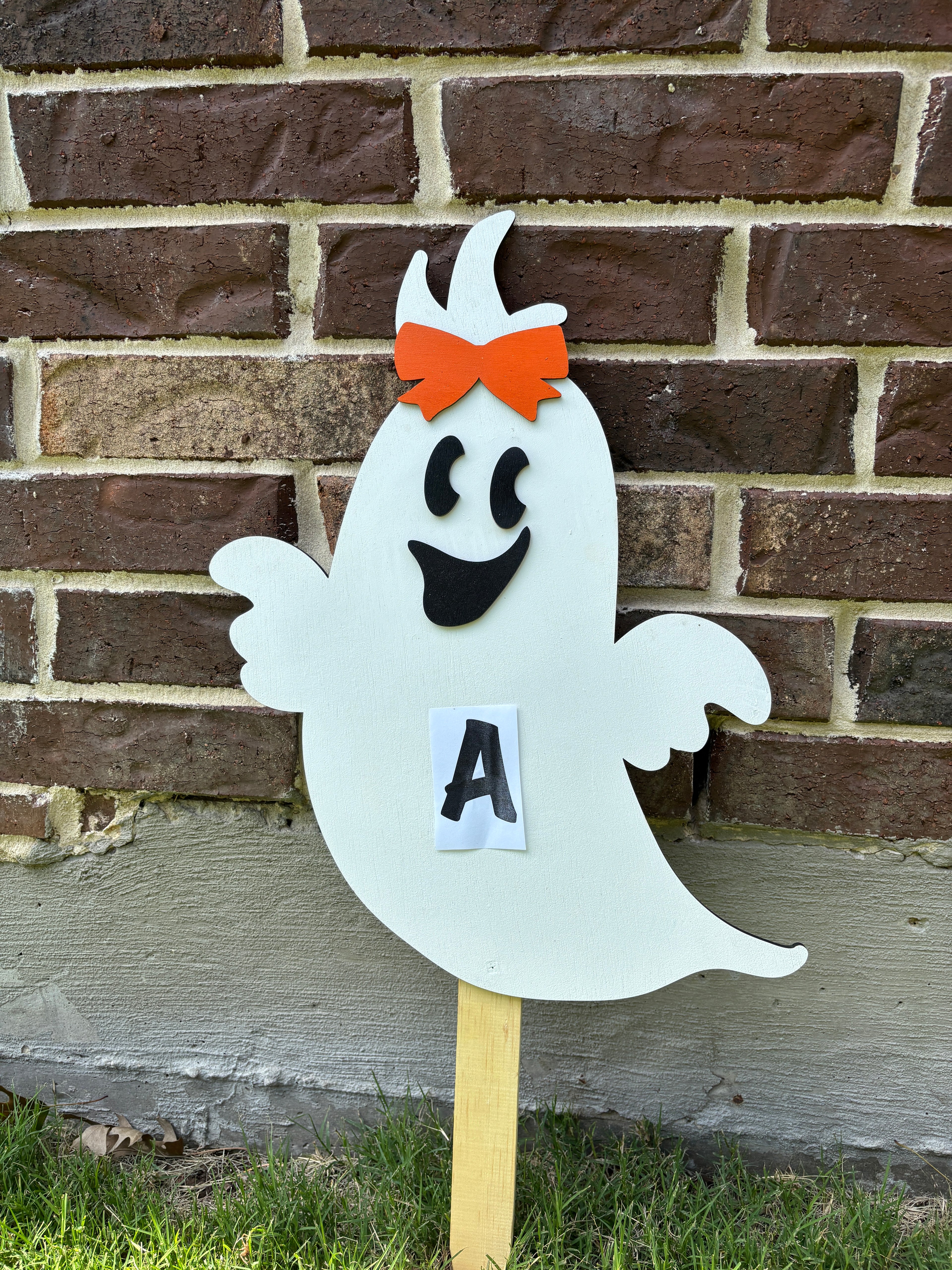 Personalized Ghost Yard Art