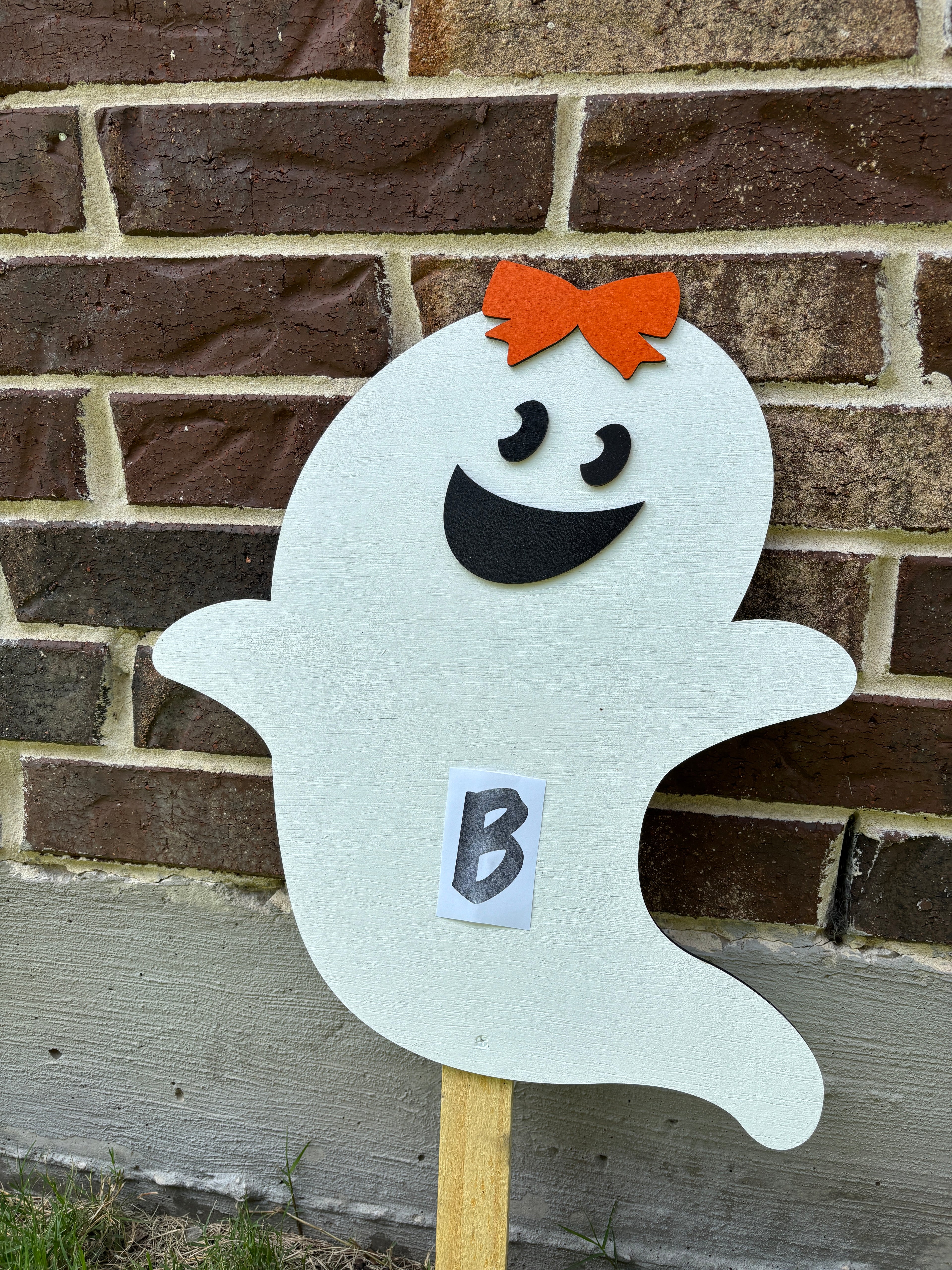 Personalized Ghost Yard Art