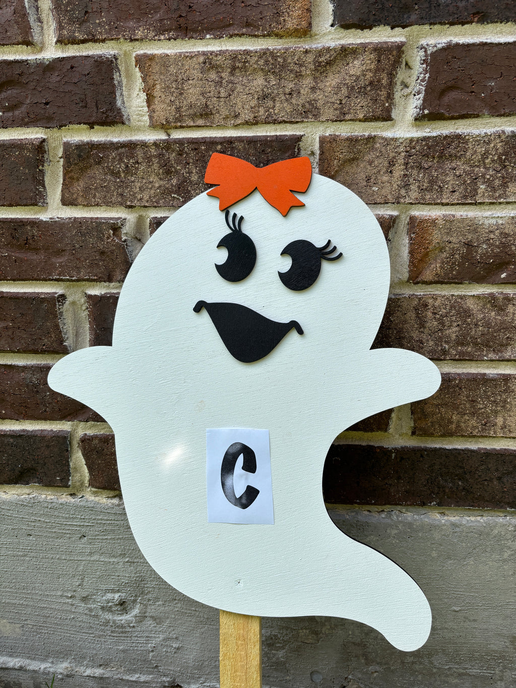 Personalized Ghost Yard Art