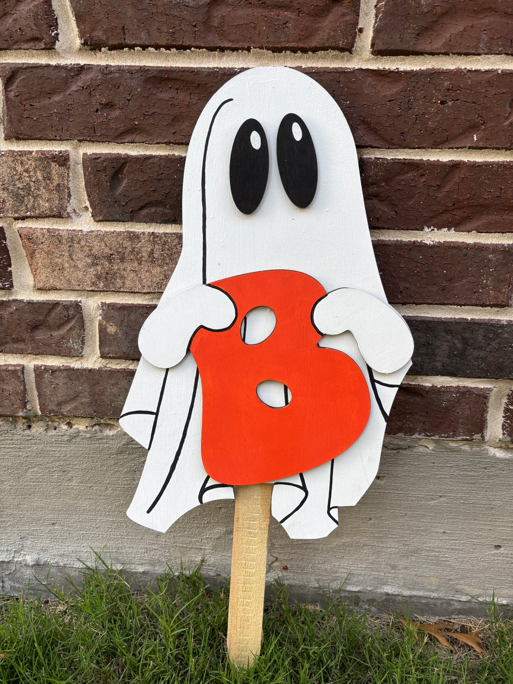 Boo Ghost Trio. Ghost yard Art