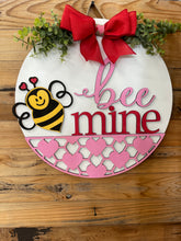 Load image into Gallery viewer, Bee Mine Valentines Day Door Hanger
