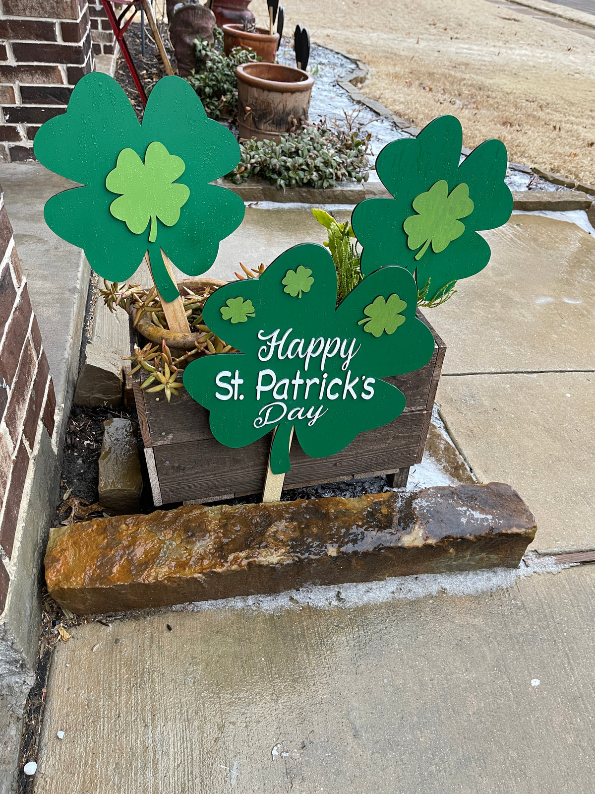 St. Patrick's Day Yard Art