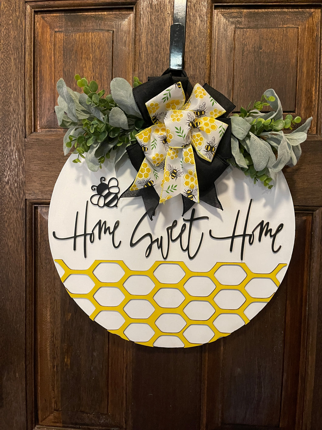 Home Sweet Home Bee Door Hanger