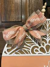 Load image into Gallery viewer, Coral Boho Welcome Door Hanger
