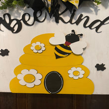 Load image into Gallery viewer, Bee Kind Square Door Hanger
