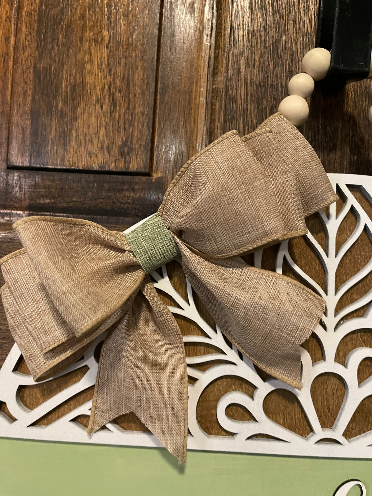 Boho Green Door Hanger
