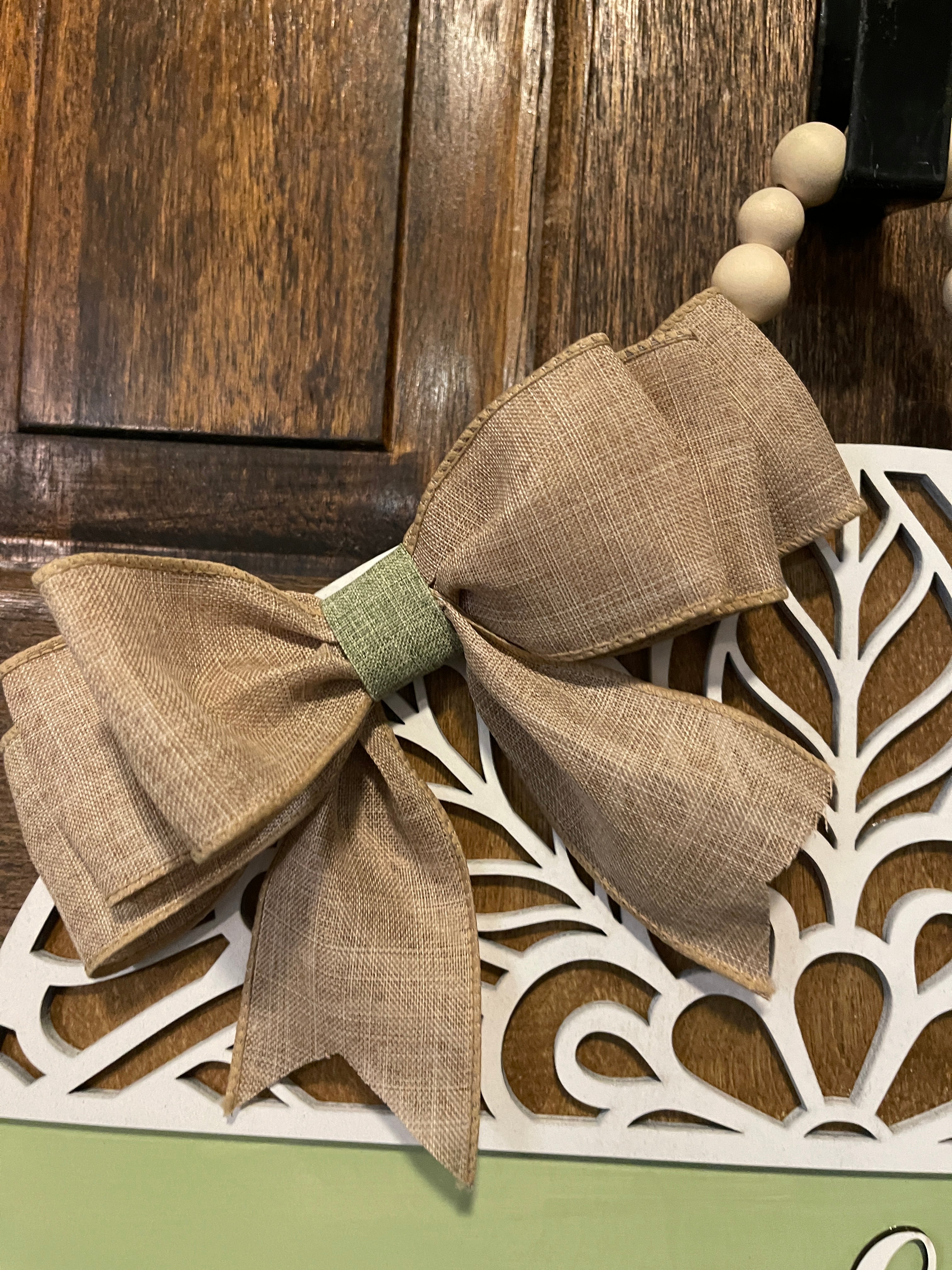 Boho Green Door Hanger