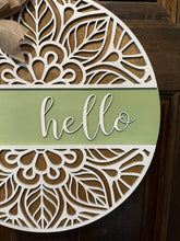 Load image into Gallery viewer, Boho Green Door Hanger
