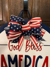 Load image into Gallery viewer, White Layered God Bless America Door Hanger
