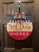 Load image into Gallery viewer, God Bless America Door Hanger
