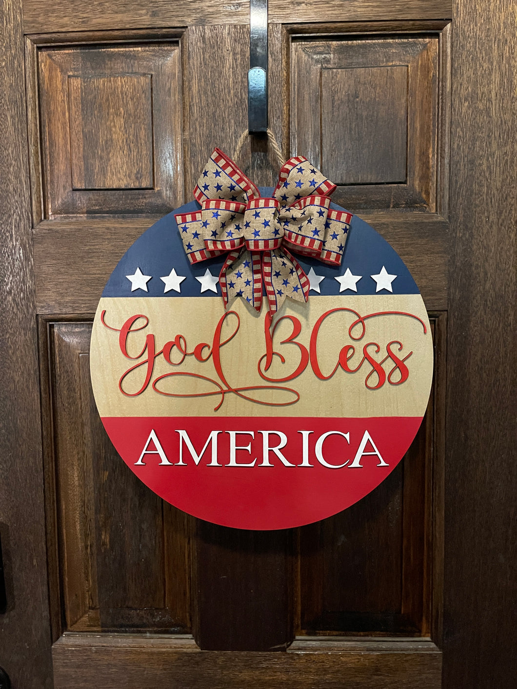 God Bless America Door Hanger